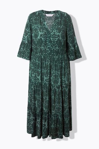 Moda za polnejše Haljina maxi 3/4 rukava plus velikost, xxl, Ulla Popken in Johann Popken (JP1880)