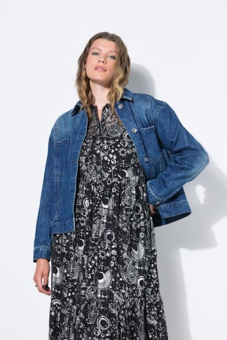 Moda za polnejše Jakna od trapera plus velikost, xxl, Ulla Popken in Johann Popken (JP1880)