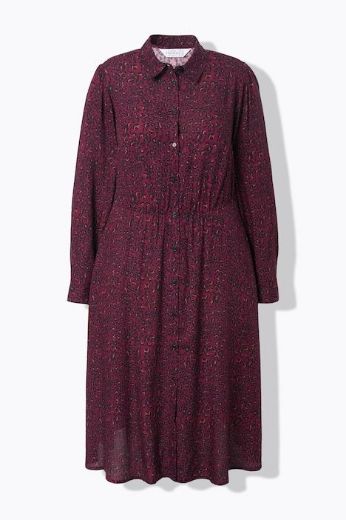 Moda za polnejše Haljina maxi dugih rukava plus velikost, xxl, Ulla Popken in Johann Popken (JP1880)