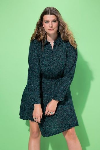 Moda za polnejše Haljina dugih rukava A kroja plus velikost, xxl, Ulla Popken in Johann Popken (JP1880)