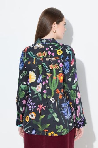 Moda za polnejše Košulja dugih rukava cvjetnog printa plus velikost, xxl, Ulla Popken in Johann Popken (JP1880)