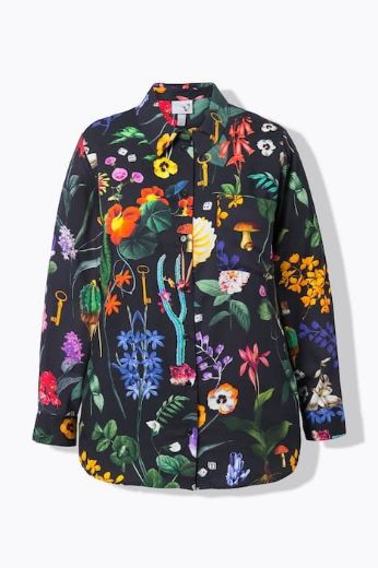 Moda za polnejše Košulja dugih rukava cvjetnog printa plus velikost, xxl, Ulla Popken in Johann Popken (JP1880)