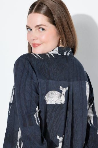 Moda za polnejše Košulja dugih rukava cvjetnog printa plus velikost, xxl, Ulla Popken in Johann Popken (JP1880)