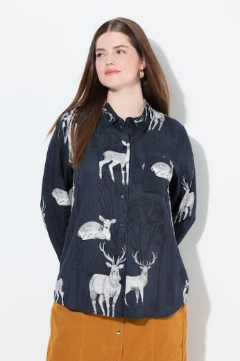 Moda za polnejše Košulja dugih rukava cvjetnog printa plus velikost, xxl, Ulla Popken in Johann Popken (JP1880)