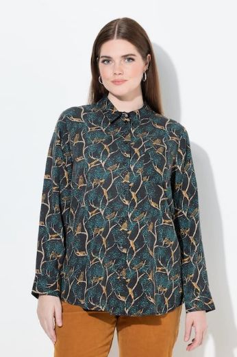 Moda za polnejše Košulja dugih rukava cvjetnog printa plus velikost, xxl, Ulla Popken in Johann Popken (JP1880)