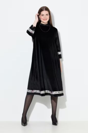Moda za polnejše Haljina elegantna s 3/4 rukavima A kroja plus velikost, xxl, Ulla Popken in Johann Popken (JP1880)