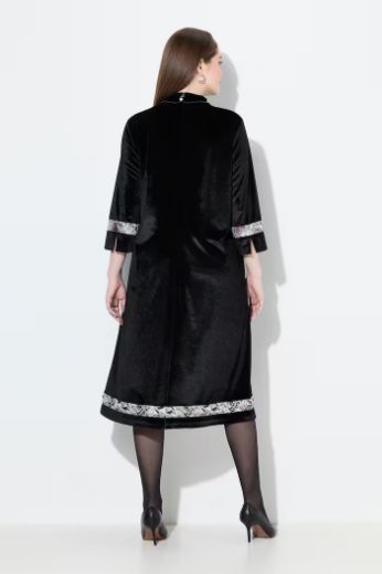 Moda za polnejše Haljina elegantna s 3/4 rukavima A kroja plus velikost, xxl, Ulla Popken in Johann Popken (JP1880)