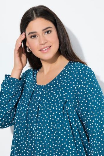 Moda za polnejše Majica dugih rukava A kroja plus velikost, xxl, Ulla Popken in Johann Popken (JP1880)