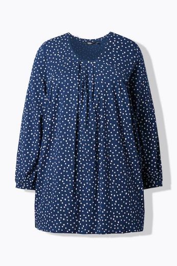 Moda za polnejše Majica dugih rukava A kroja plus velikost, xxl, Ulla Popken in Johann Popken (JP1880)