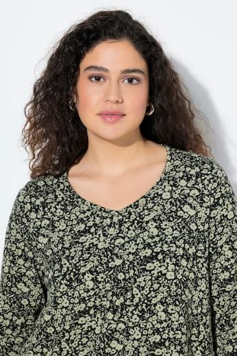 Moda za polnejše Majica 3/4 rukava A kroja plus velikost, xxl, Ulla Popken in Johann Popken (JP1880)