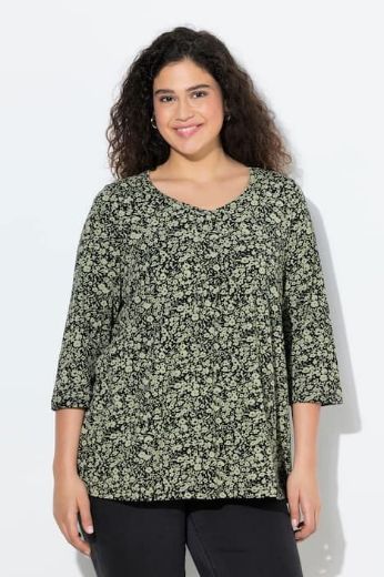 Moda za polnejše Majica 3/4 rukava A kroja plus velikost, xxl, Ulla Popken in Johann Popken (JP1880)