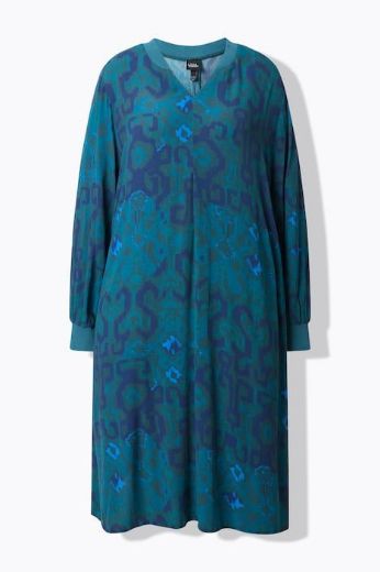 Moda za polnejše Haljina dugih rukava A kroja plus velikost, xxl, Ulla Popken in Johann Popken (JP1880)