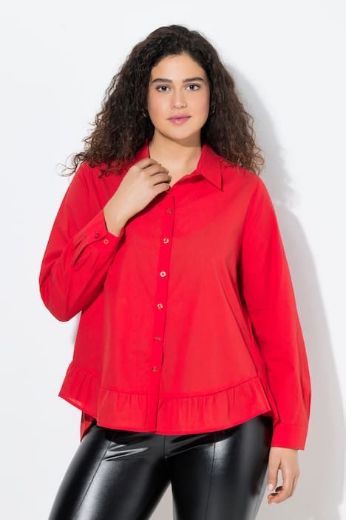 Moda za polnejše Bluza na volane plus velikost, xxl, Ulla Popken in Johann Popken (JP1880)