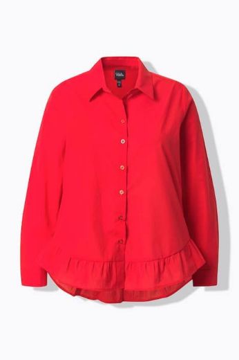 Moda za polnejše Bluza na volane plus velikost, xxl, Ulla Popken in Johann Popken (JP1880)