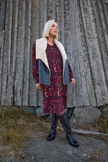 Moda za polnejše Prsluk imitacija kože s umjetnim krznom plus velikost, xxl, Ulla Popken in Johann Popken (JP1880)