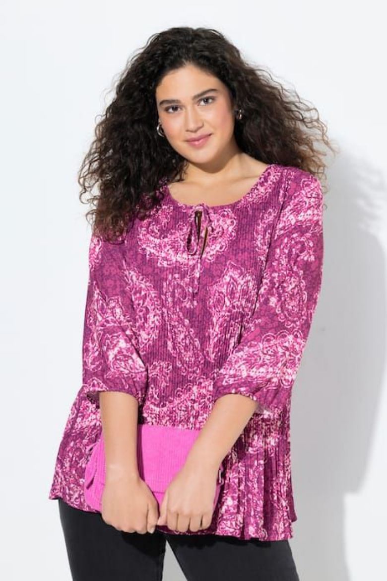 Moda za polnejše Bluza 3/4 rukava plus velikost, xxl, Ulla Popken in Johann Popken (JP1880)