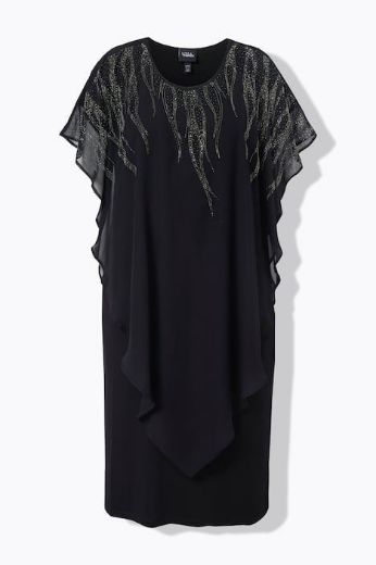 Moda za polnejše Haljina svečana spuštenih rukava plus velikost, xxl, Ulla Popken in Johann Popken (JP1880)