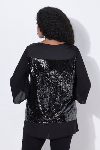 Moda za polnejše Bluza elegantna 3/4 rukava A kroja plus velikost, xxl, Ulla Popken in Johann Popken (JP1880)