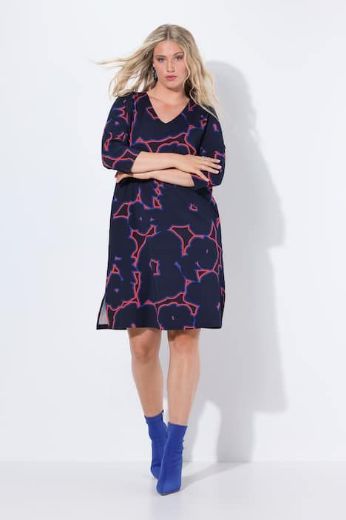 Moda za polnejše Haljina 3/4 rukava plus velikost, xxl, Ulla Popken in Johann Popken (JP1880)