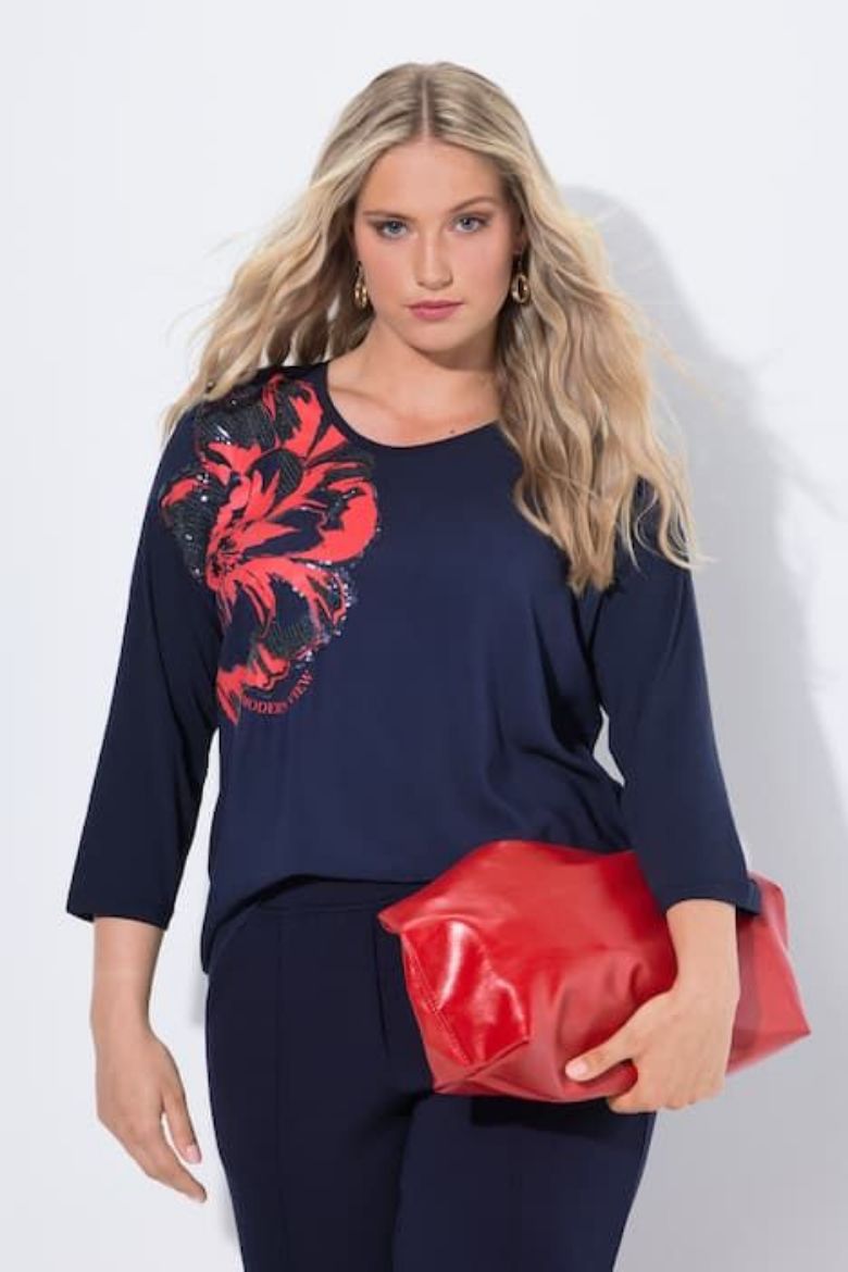 Moda za polnejše Majica 3/4 rukava plus velikost, xxl, Ulla Popken in Johann Popken (JP1880)