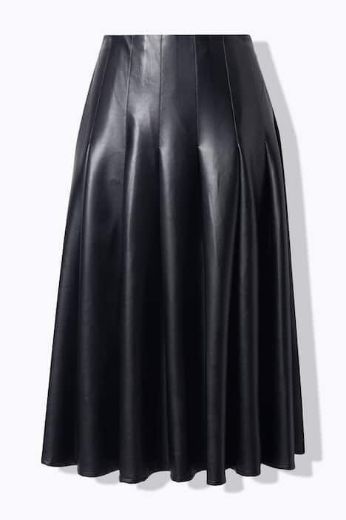 Moda za polnejše Suknja imitacija kože A kroja plus velikost, xxl, Ulla Popken in Johann Popken (JP1880)