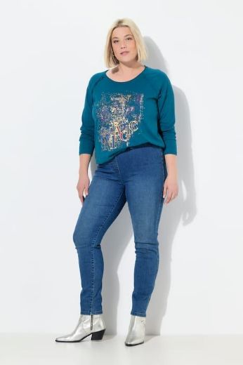 Moda za polnejše Traperice uskih nogavica plus velikost, xxl, Ulla Popken in Johann Popken (JP1880)