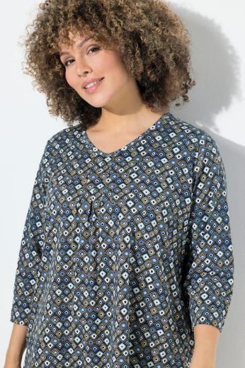 Moda za polnejše Majica 3/4 rukava A kroja plus velikost, xxl, Ulla Popken in Johann Popken (JP1880)