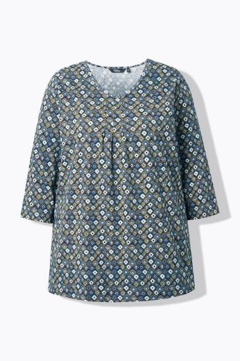 Moda za polnejše Majica 3/4 rukava A kroja plus velikost, xxl, Ulla Popken in Johann Popken (JP1880)