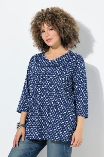Moda za polnejše Majica 3/4 rukava A kroja plus velikost, xxl, Ulla Popken in Johann Popken (JP1880)