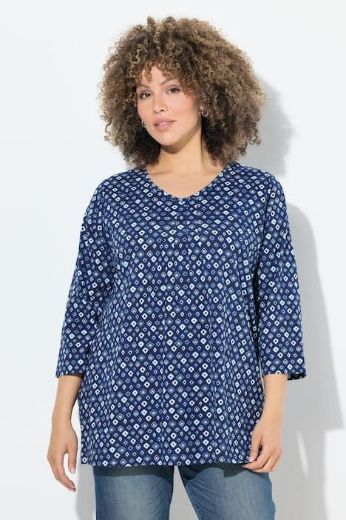 Moda za polnejše Majica 3/4 rukava A kroja plus velikost, xxl, Ulla Popken in Johann Popken (JP1880)