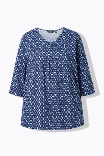 Moda za polnejše Majica 3/4 rukava A kroja plus velikost, xxl, Ulla Popken in Johann Popken (JP1880)