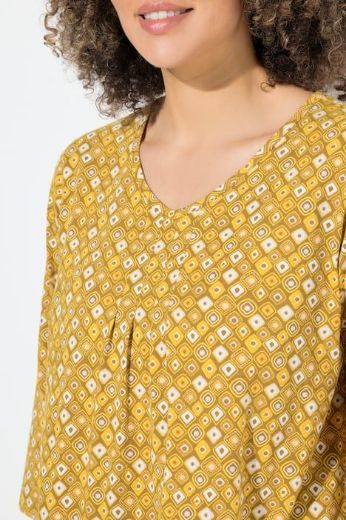 Moda za polnejše Majica 3/4 rukava A kroja plus velikost, xxl, Ulla Popken in Johann Popken (JP1880)