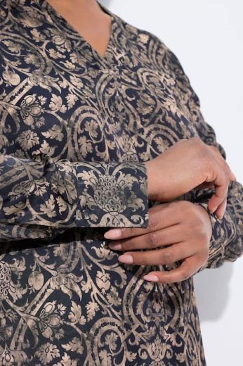 Moda za polnejše Bluza elegantna dugih rukava plus velikost, xxl, Ulla Popken in Johann Popken (JP1880)
