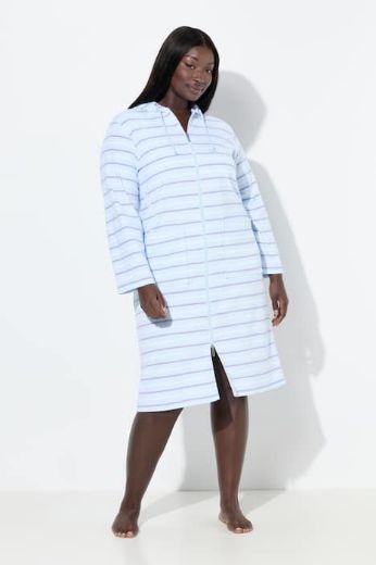 Moda za polnejše Ogrtač s kapuljačom na pruge plus velikost, xxl, Ulla Popken in Johann Popken (JP1880)