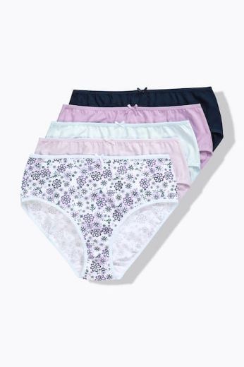 Moda za polnejše Gaćice midi 5 komada plus velikost, xxl, Ulla Popken in Johann Popken (JP1880)