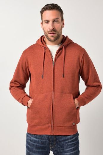 Moda za polnejše Majica dugih rukava s patentim zatvaračem i kapuljačom plus velikost, xxl, Ulla Popken in Johann Popken (JP1880)