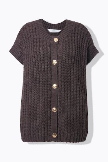 Moda za polnejše Kardigan na kopčanje plus velikost, xxl, Ulla Popken in Johann Popken (JP1880)