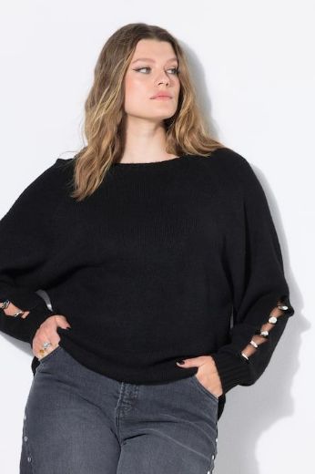 Moda za polnejše Pulover dugih rukava šireg kroja plus velikost, xxl, Ulla Popken in Johann Popken (JP1880)