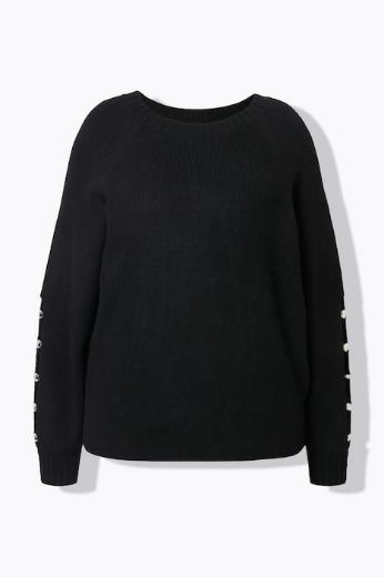 Moda za polnejše Pulover dugih rukava šireg kroja plus velikost, xxl, Ulla Popken in Johann Popken (JP1880)