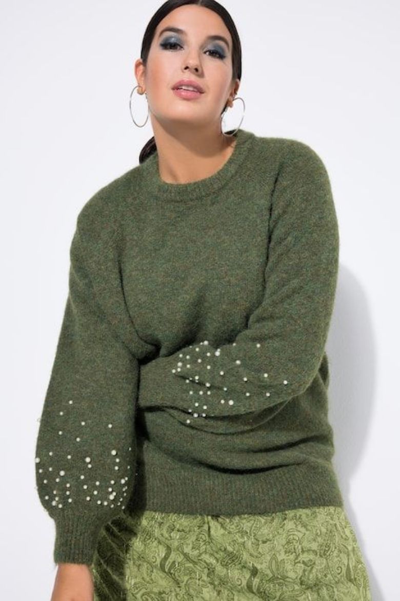 Moda za polnejše Pulover dugih rukava plus velikost, xxl, Ulla Popken in Johann Popken (JP1880)