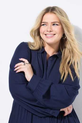 Moda za polnejše Haljina dugih rukava A kroja plus velikost, xxl, Ulla Popken in Johann Popken (JP1880)