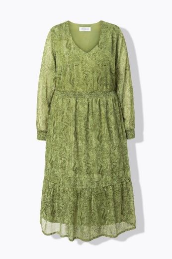 Moda za polnejše Haljina midi dugih rukava plus velikost, xxl, Ulla Popken in Johann Popken (JP1880)