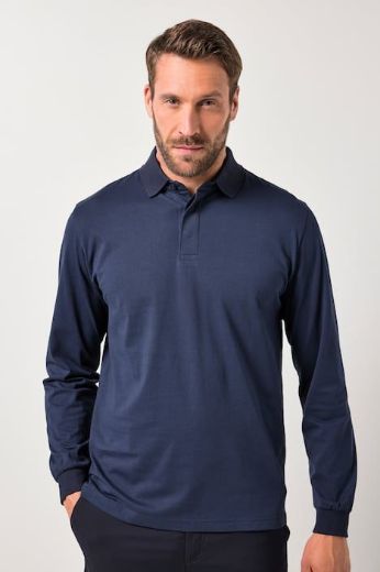 Moda za polnejše Majica Polo dugih rukava plus velikost, xxl, Ulla Popken in Johann Popken (JP1880)