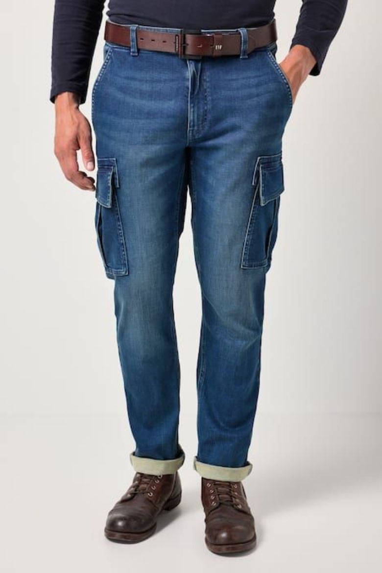 Moda za polnejše Traperice Cargo plus velikost, xxl, Ulla Popken in Johann Popken (JP1880)