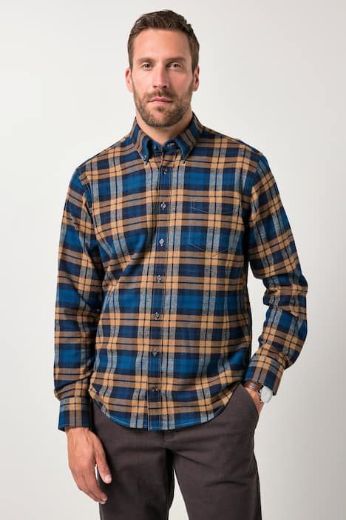 Moda za polnejše Košulja karirana plus velikost, xxl, Ulla Popken in Johann Popken (JP1880)