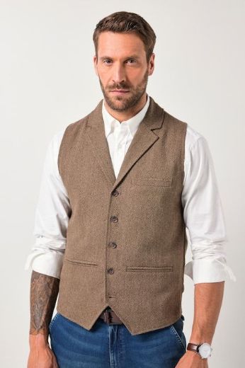 Moda za polnejše Prsluk vuneni plus velikost, xxl, Ulla Popken in Johann Popken (JP1880)