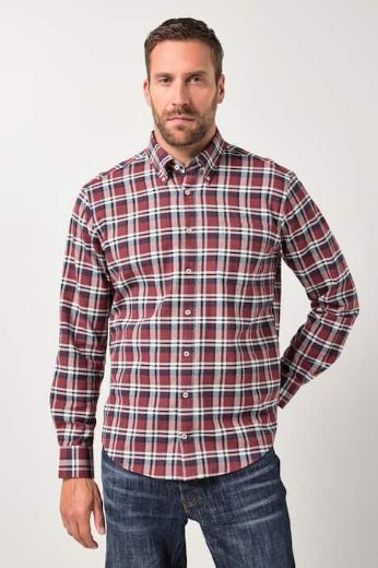Moda za polnejše Košulja karirana plus velikost, xxl, Ulla Popken in Johann Popken (JP1880)