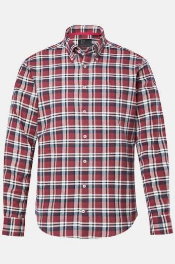 Moda za polnejše Košulja karirana plus velikost, xxl, Ulla Popken in Johann Popken (JP1880)