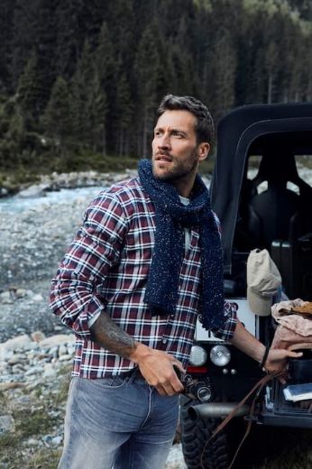 Moda za polnejše Košulja karirana plus velikost, xxl, Ulla Popken in Johann Popken (JP1880)