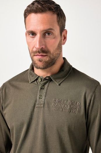 Moda za polnejše Majica Polo dugih rukava plus velikost, xxl, Ulla Popken in Johann Popken (JP1880)